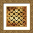thumbnail image 1 of Grey, Jace 12x12 Gold Ornate Wood Framed with Double Matting Museum Art Print Titled - BlackGold Geo 3, 1 of 4