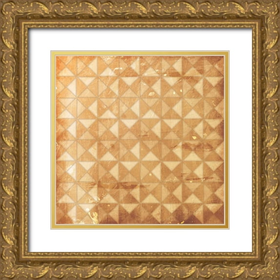 Grey, Jace 12x12 Gold Ornate Wood Framed with Double Matting Museum Art Print Titled - Bow Tie Wood