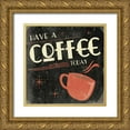 thumbnail image 1 of Grey, Jace 12x12 Gold Ornate Wood Framed with Double Matting Museum Art Print Titled - Coffee, 1 of 4