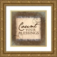 thumbnail image 1 of Grey, Jace 12x12 Gold Ornate Wood Framed with Double Matting Museum Art Print Titled - Count Your Blessings, 1 of 4