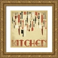 thumbnail image 1 of Grey, Jace 12x12 Gold Ornate Wood Framed with Double Matting Museum Art Print Titled - Kitchen, 1 of 4