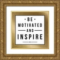 thumbnail image 1 of Grey, Jace 12x12 Gold Ornate Wood Framed with Double Matting Museum Art Print Titled - Motivated, 1 of 4