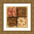 thumbnail image 1 of Grey, Jace 12x12 Gold Ornate Wood Framed with Double Matting Museum Art Print Titled - Pattern, 1 of 4