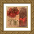 thumbnail image 1 of Grey, Jace 12x12 Gold Ornate Wood Framed with Double Matting Museum Art Print Titled - Tomato 2, 1 of 4