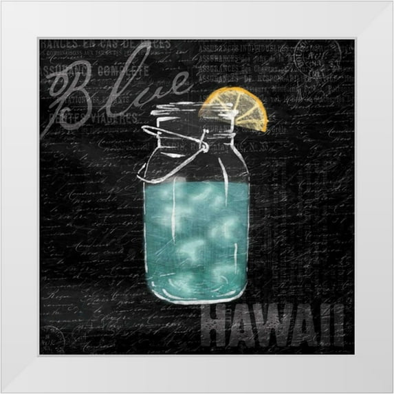 Grey, Jace 12x12 White Modern Wood Framed Museum Art Print Titled - Blue Hawaii