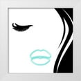 thumbnail image 1 of Grey, Jace 12x12 White Modern Wood Framed Museum Art Print Titled - Face Glow, 1 of 4