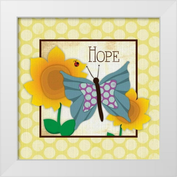 Grey, Jace 12x12 White Modern Wood Framed Museum Art Print Titled - Hope