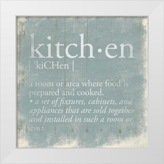 Grey, Jace 12x12 White Modern Wood Framed Museum Art Print Titled - Kitchen Definition 2