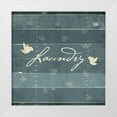 thumbnail image 1 of Grey, Jace 12x12 White Modern Wood Framed Museum Art Print Titled - Laundry Birds, 1 of 4