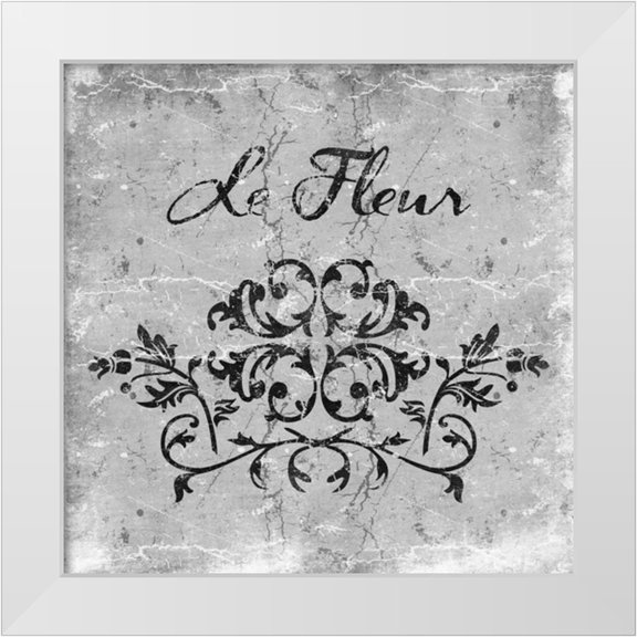 Grey, Jace 12x12 White Modern Wood Framed Museum Art Print Titled - Le Fluer Granite