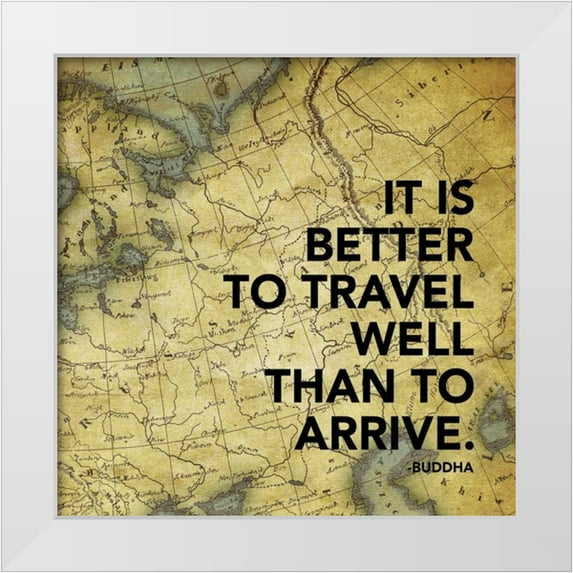 Grey, Jace 12x12 White Modern Wood Framed Museum Art Print Titled - Map Inspirational Mate