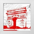 thumbnail image 1 of Grey, Jace 12x12 White Modern Wood Framed Museum Art Print Titled - Paris 5, 1 of 4
