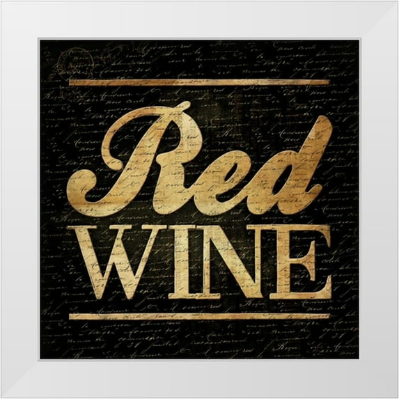 Grey, Jace 12x12 White Modern Wood Framed Museum Art Print Titled - Red Wine A