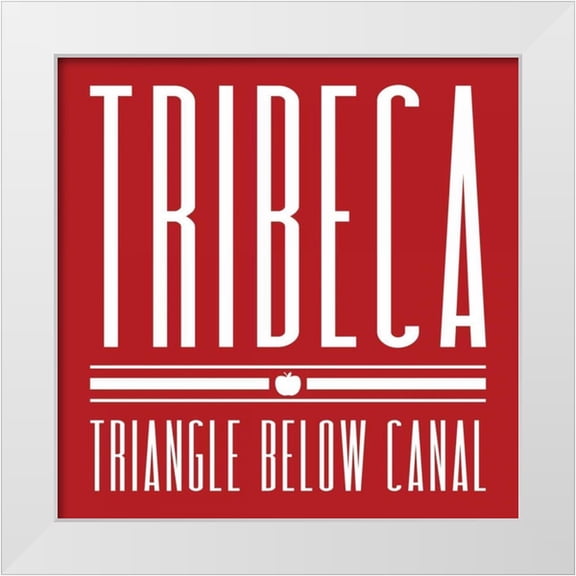 Grey, Jace 12x12 White Modern Wood Framed Museum Art Print Titled - TRIBECA red