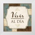 thumbnail image 1 of Grey, Jace 12x12 White Modern Wood Framed Museum Art Print Titled - Vivir Al Dia, 1 of 4