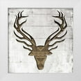 thumbnail image 1 of Grey, Jace 12x12 White Modern Wood Framed Museum Art Print Titled - White Wood Deer, 1 of 4