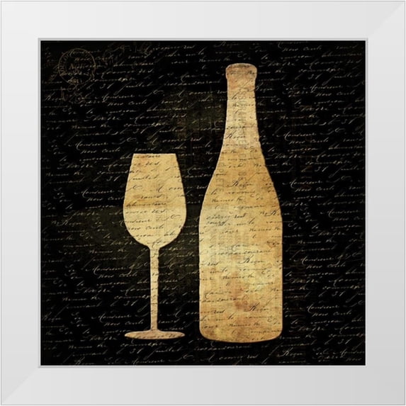 Grey, Jace 12x12 White Modern Wood Framed Museum Art Print Titled - Wine Shadows B2