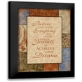 thumbnail image 1 of Grey, Jace 12x14 Black Modern Framed Museum Art Print Titled - Achieve Your Dreams, 1 of 5