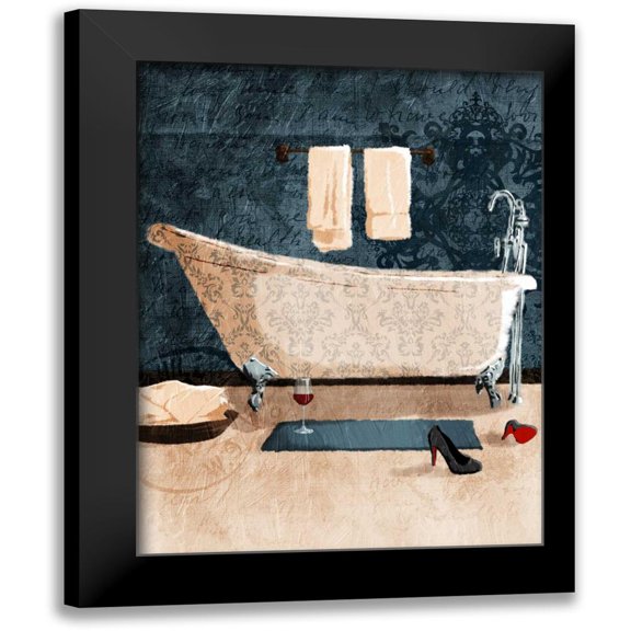Grey, Jace 12x14 Black Modern Framed Museum Art Print Titled - Bath And Wine