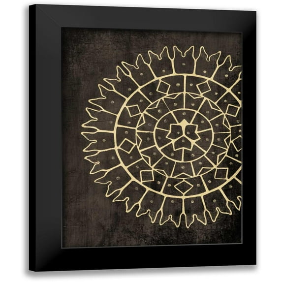 Grey, Jace 12x14 Black Modern Framed Museum Art Print Titled - Coastal Patterns Dark