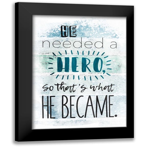 Grey, Jace 12x14 Black Modern Framed Museum Art Print Titled - He Hero
