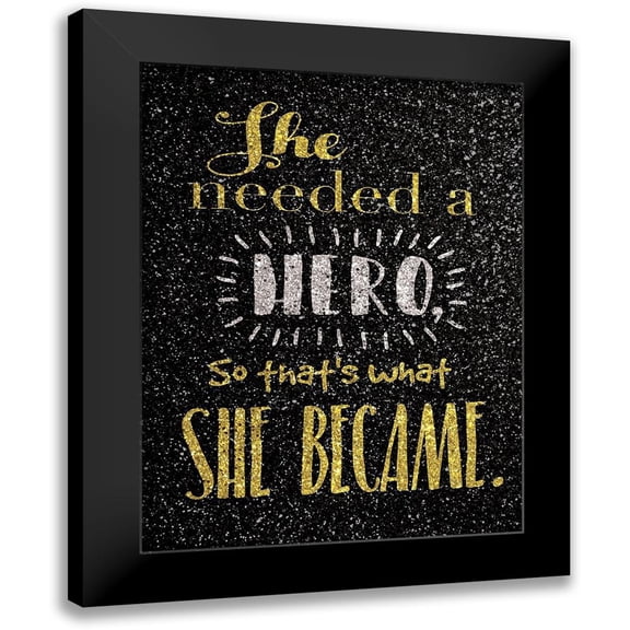 Grey, Jace 12x14 Black Modern Framed Museum Art Print Titled - Hero