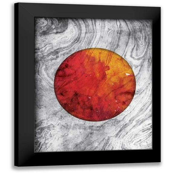 Grey, Jace 12x14 Black Modern Framed Museum Art Print Titled - Marble Mars