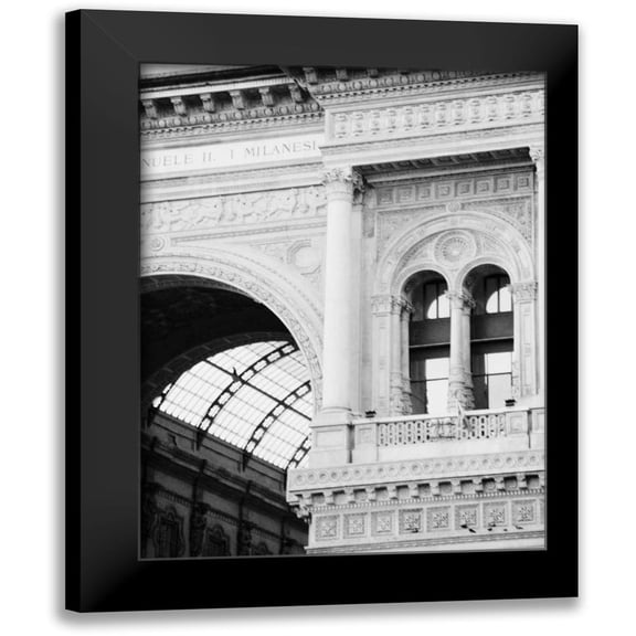 Grey, Jace 12x14 Black Modern Framed Museum Art Print Titled - Milan