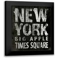 thumbnail image 1 of Grey, Jace 12x14 Black Modern Framed Museum Art Print Titled - New York Mate, 1 of 5