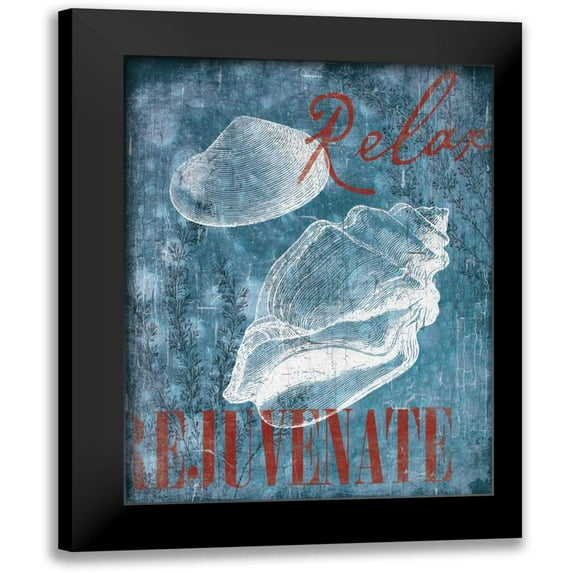 Grey, Jace 12x14 Black Modern Framed Museum Art Print Titled - Relax Rejuvenate