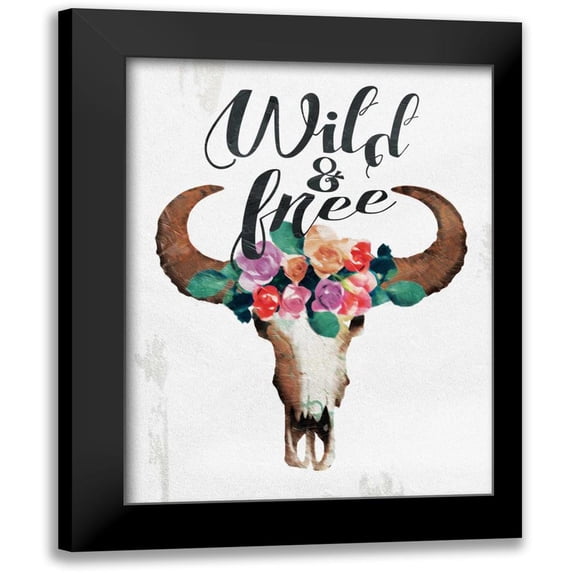 Grey, Jace 12x14 Black Modern Framed Museum Art Print Titled - Wild And Free