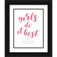 thumbnail image 1 of Grey, Jace 12x14 Black Ornate Wood Framed with Double Matting Museum Art Print Titled - Girls Do It, 1 of 4