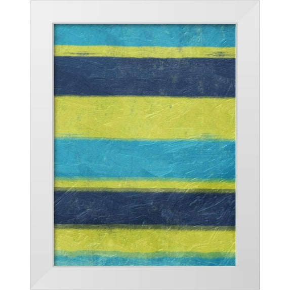 Grey, Jace 12x14 White Modern Wood Framed Museum Art Print Titled - Cool Hues