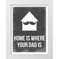 thumbnail image 1 of Grey, Jace 12x14 White Modern Wood Framed Museum Art Print Titled - Dads Home, 1 of 4