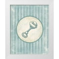 thumbnail image 1 of Grey, Jace 12x14 White Modern Wood Framed Museum Art Print Titled - Rattle, 1 of 4
