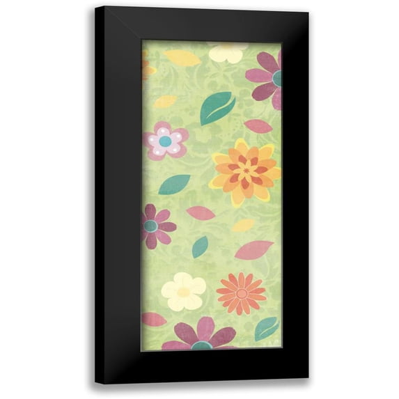 Grey, Jace 12x24 Black Modern Framed Museum Art Print Titled - Flowers