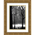 thumbnail image 1 of Grey, Jace 13x18 Gold Ornate Wood Framed with Double Matting Museum Art Print Titled - Central Park Concrete Forest, 1 of 4