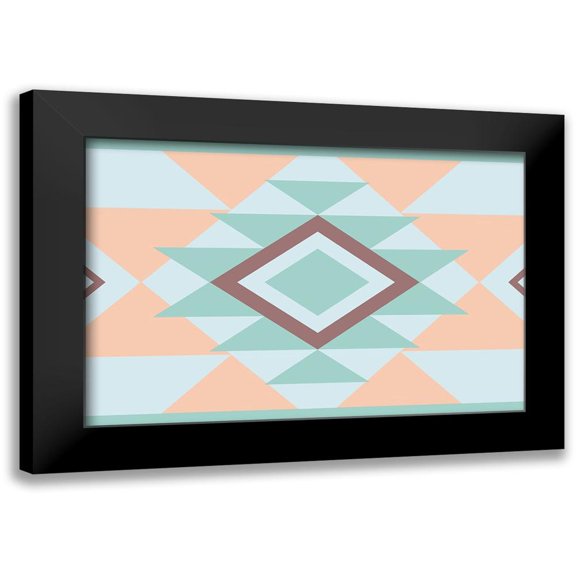 Grey, Jace 14x11 Black Modern Framed Museum Art Print Titled - Aztec Calm Three