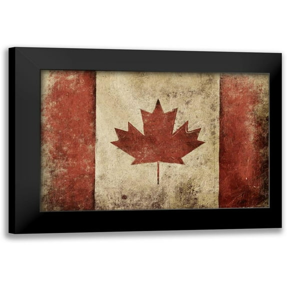 Grey, Jace 14x11 Black Modern Framed Museum Art Print Titled - Canadian Rustic Flag