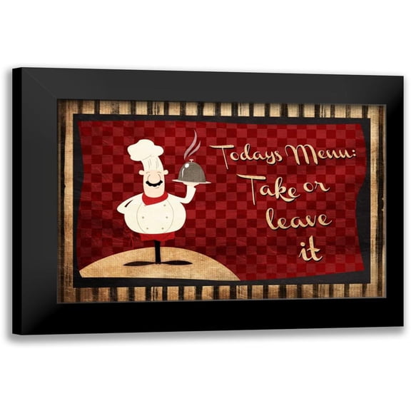 Grey, Jace 14x11 Black Modern Framed Museum Art Print Titled - Todays Menu