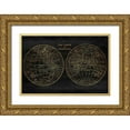 thumbnail image 1 of Grey, Jace 14x11 Gold Ornate Wood Framed with Double Matting Museum Art Print Titled - Gold World Map, 1 of 4