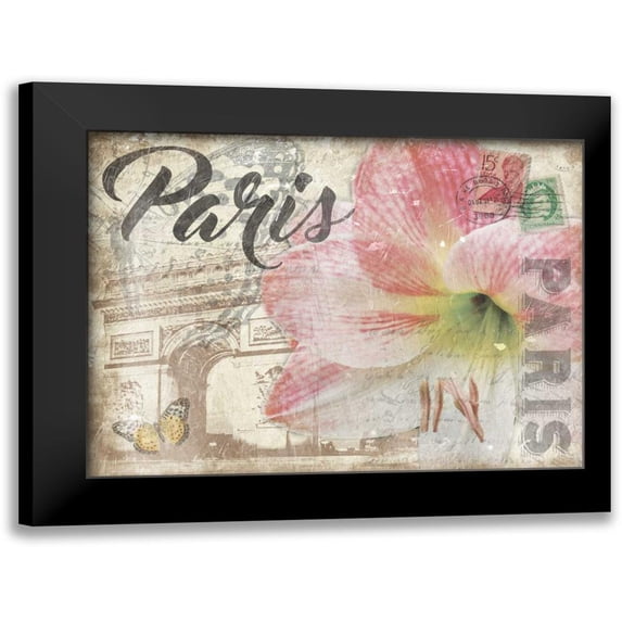 Grey, Jace 14x12 Black Modern Framed Museum Art Print Titled - Mail To Paris