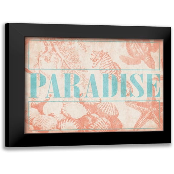 Grey, Jace 14x12 Black Modern Framed Museum Art Print Titled - Paradise Shells