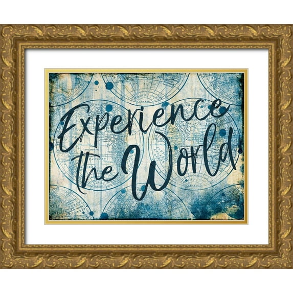 Grey, Jace 14x12 Gold Ornate Wood Framed with Double Matting Museum Art Print Titled - Exp The World