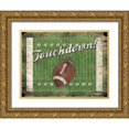 thumbnail image 1 of Grey, Jace 14x12 Gold Ornate Wood Framed with Double Matting Museum Art Print Titled - Football, 1 of 4