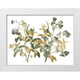 thumbnail image 1 of Grey, Jace 14x12 White Modern Wood Framed Museum Art Print Titled - Floral Bushel Green Golds, 1 of 4