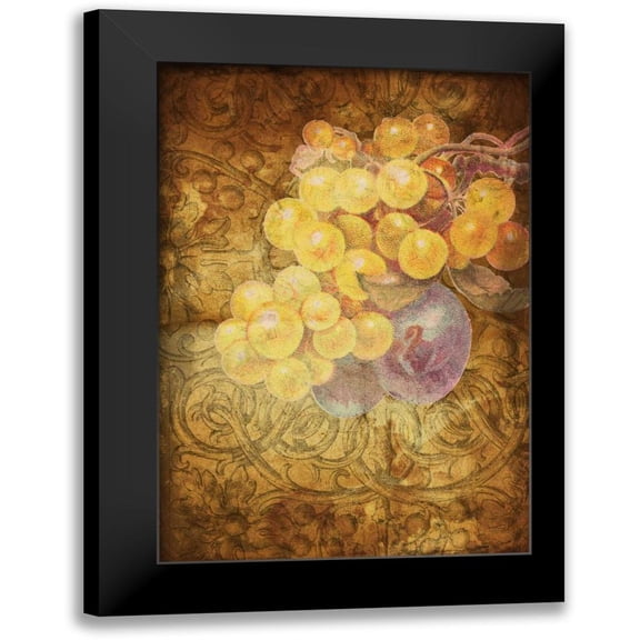 Grey, Jace 14x18 Black Modern Framed Museum Art Print Titled - Grapes D