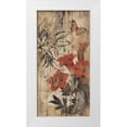thumbnail image 1 of Grey, Jace 14x24 White Modern Wood Framed Museum Art Print Titled - Wood Floral Red, 1 of 4