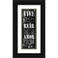 thumbnail image 1 of Grey, Jace 14x32 Black Ornate Wood Framed with Double Matting Museum Art Print Titled - VIVE, 1 of 4