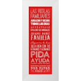 thumbnail image 1 of Grey, Jace 14x32 White Modern Wood Framed Museum Art Print Titled - Las reglas familiares mate, 1 of 4